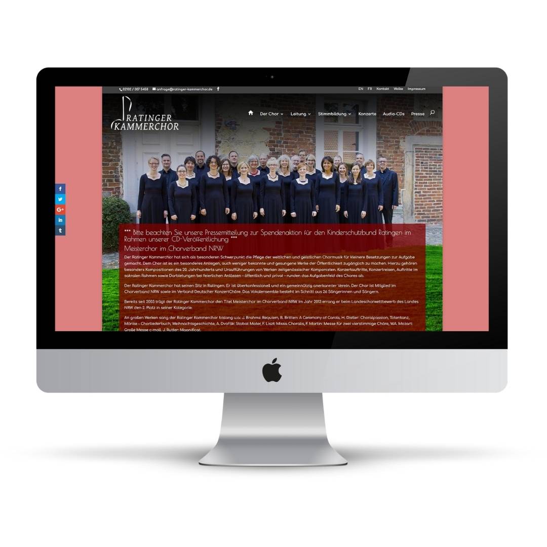 Ratinger Kammerchor Webseite